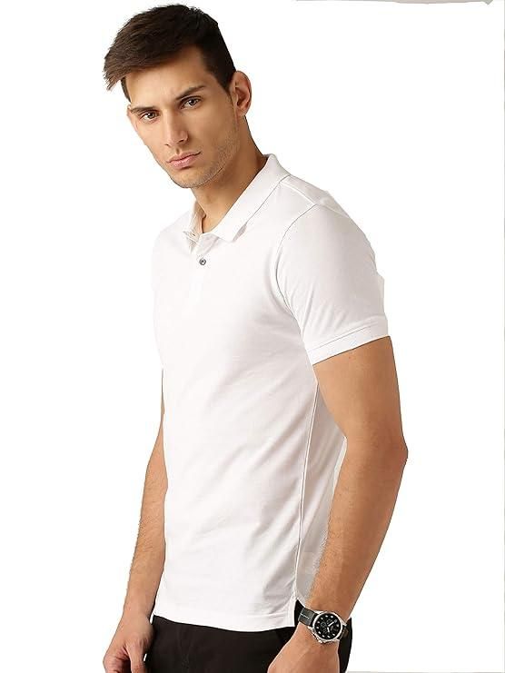 Poly Cotton Solid Half Sleeves Mens Polo T-shirt (Pack of 5)